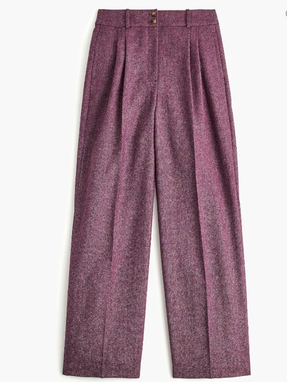 J.Crew Collection Wool Mulberry Wide Leg Trouser Pants